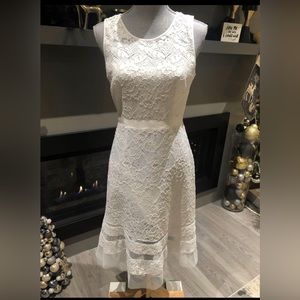 BCBG Maxazria White Lace Dress